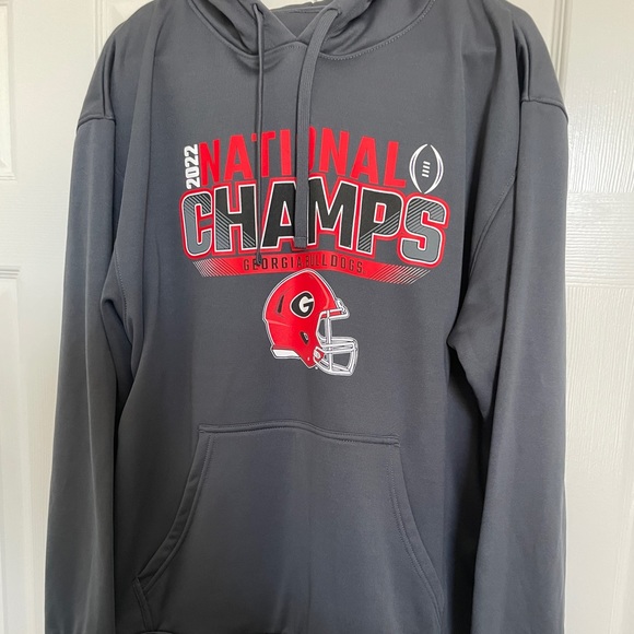 Costco Shirts Grey Uga 222 National Championship Hoodie Poshmark